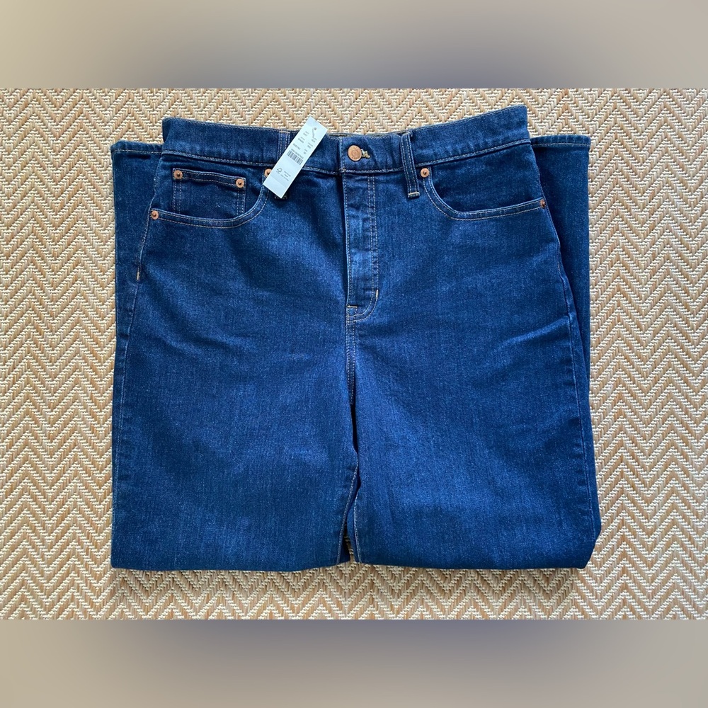 NWT J. Crew High-rise ‘90s Classic Straight Jean Resin Rinse Size 30